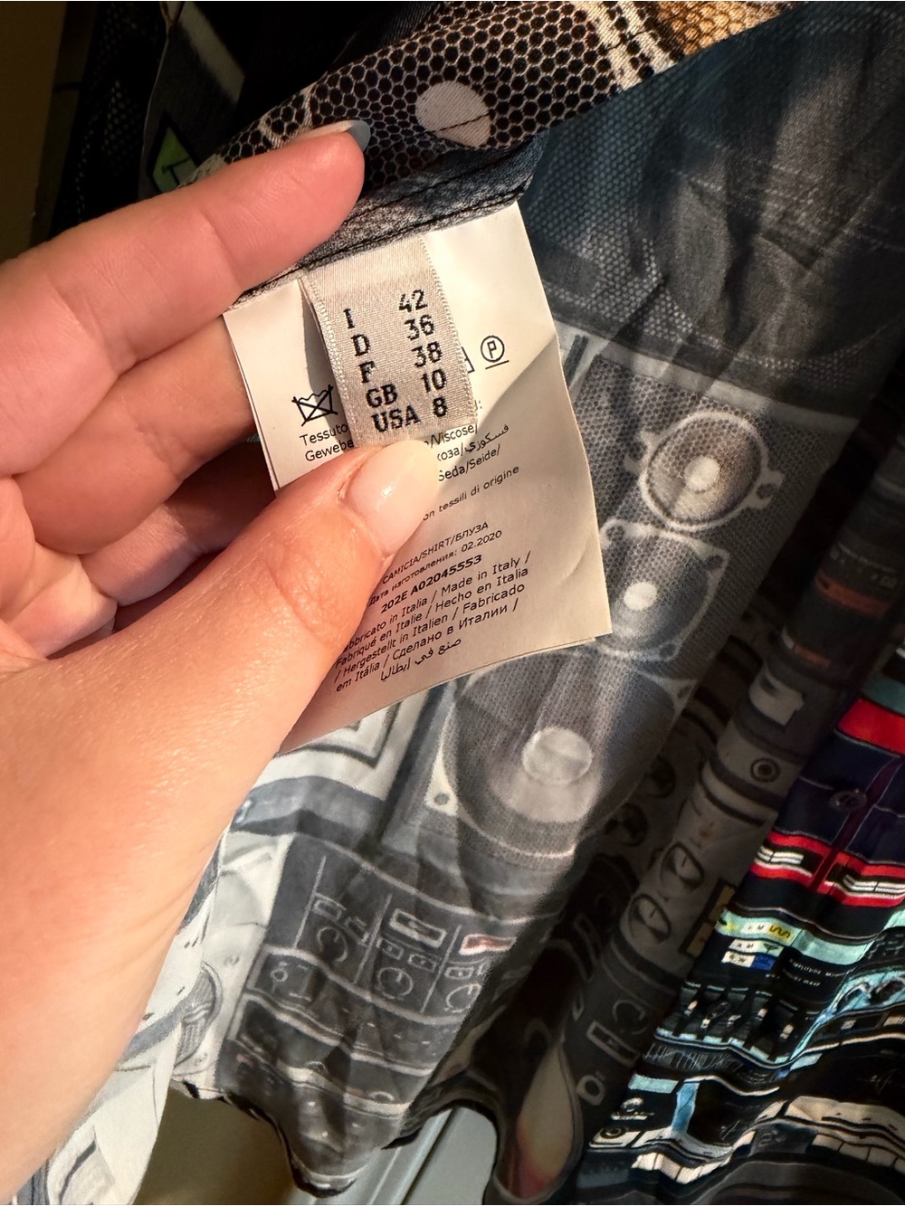 MOSCHINO Couture Stereo Print Blouse - Picture 5 of 12